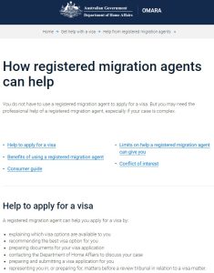 Registered migration agents can help